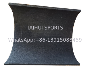 15mm 검은색 SBR Granule Rubber Mats 실내 헬스장 하키용 충격 패드