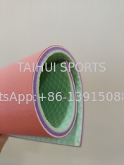 6mm 배드민턴 Pvc 바닥 타일 녹색 / 파란색 / 노란색 / 빨간색 / 회색 피트니스 야외 실내 PVC 바닥