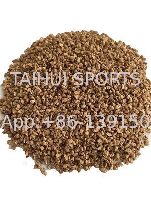 친환경 비독성 코르크 채용 Granules With Heat Insulation Organic Turf Fill For Football Field 스포츠용 인공 잔디