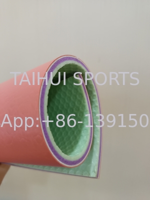 6mm 배드민턴 Pvc 바닥 타일 녹색 / 파란색 / 노란색 / 빨간색 / 회색 피트니스 야외 실내 PVC 바닥