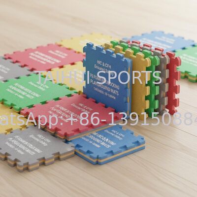 10-100mm 두께와 HIC & CFH는 놀이터 충격 패드에 보장된 PE 폼 융합 안전 매트