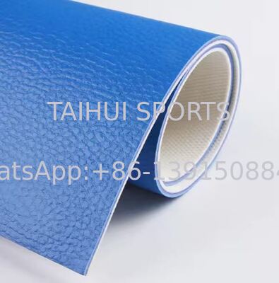 Indoor Badminton PVC Flooring 4.5mm 6mm Basketball Court Flooring Good Shock Absorption Wear Resistance