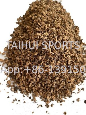 친환경 비독성 코르크 채용 Granules With Heat Insulation Organic Turf Fill For Football Field 스포츠용 인공 잔디