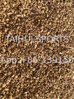 친환경 비독성 코르크 채용 Granules With Heat Insulation Organic Turf Fill For Football Field 스포츠용 인공 잔디