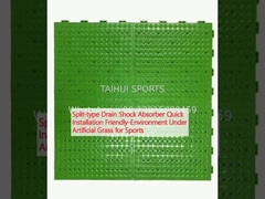 스플릿 타입 배수 충격 흡수기 스포츠용 인공 잔디 아래 환경 친화적 인 빠른 설치